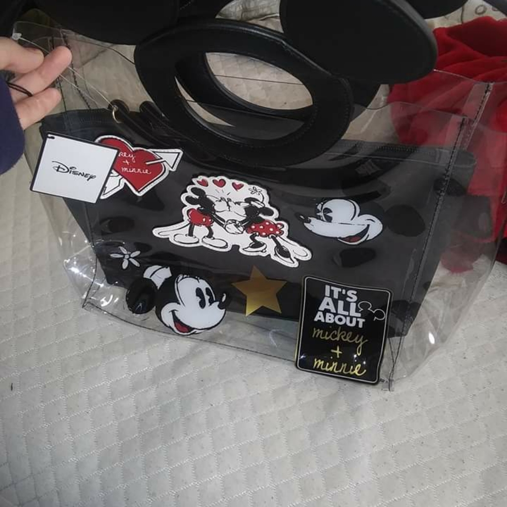 Mickey & Minnie Mouse clear bag